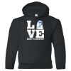 18500B Youth Heavy Blend Hooded Sweatshirt Thumbnail